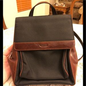 COPY - Oroton Nylon and Leather back pack.